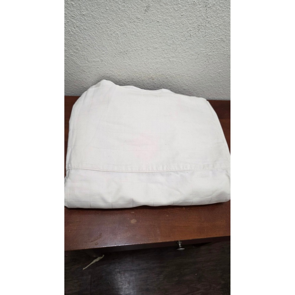 The Purists SDH Cotton King Flat Bedding Cream Made Germany Luxury Grid Pattern